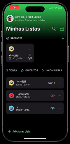 CheckListy demo GIF